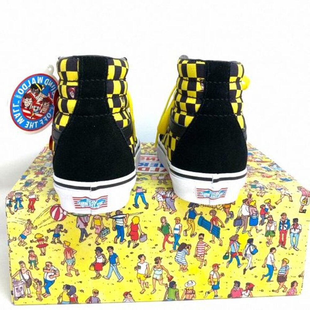 💖MEGA SALE💖VANS x Where's Waldo Sk8-Hi Checker VN0A32QG4UE Men's High Suede - Picture 6 of 9